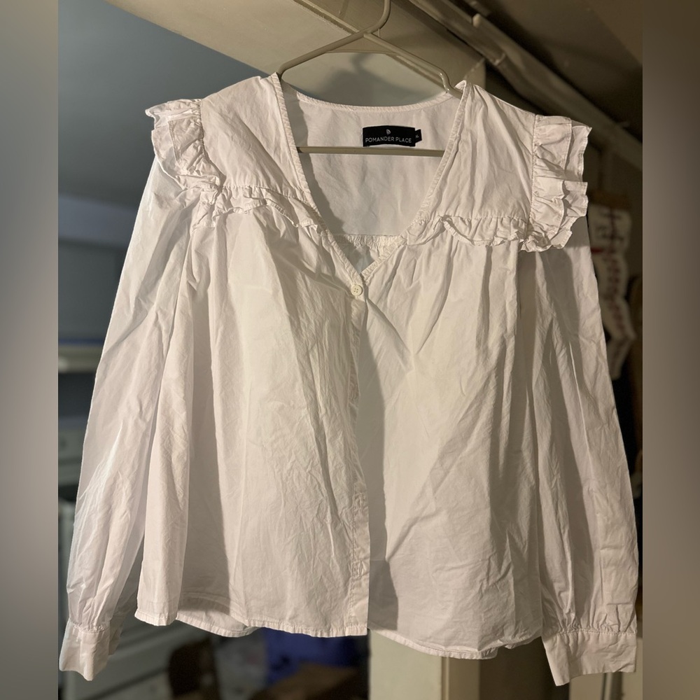 Women's Elegant White Blouse by Tuckernuck